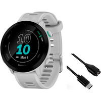 Garmin pulsómetros con gps Forerunner 55 Blanco vista frontal