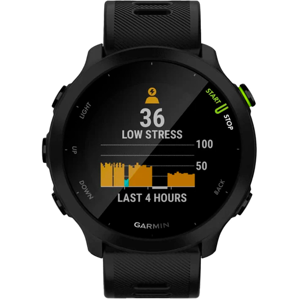 Garmin pulsómetros con gps FORERUNNER 55 NEGRO 05