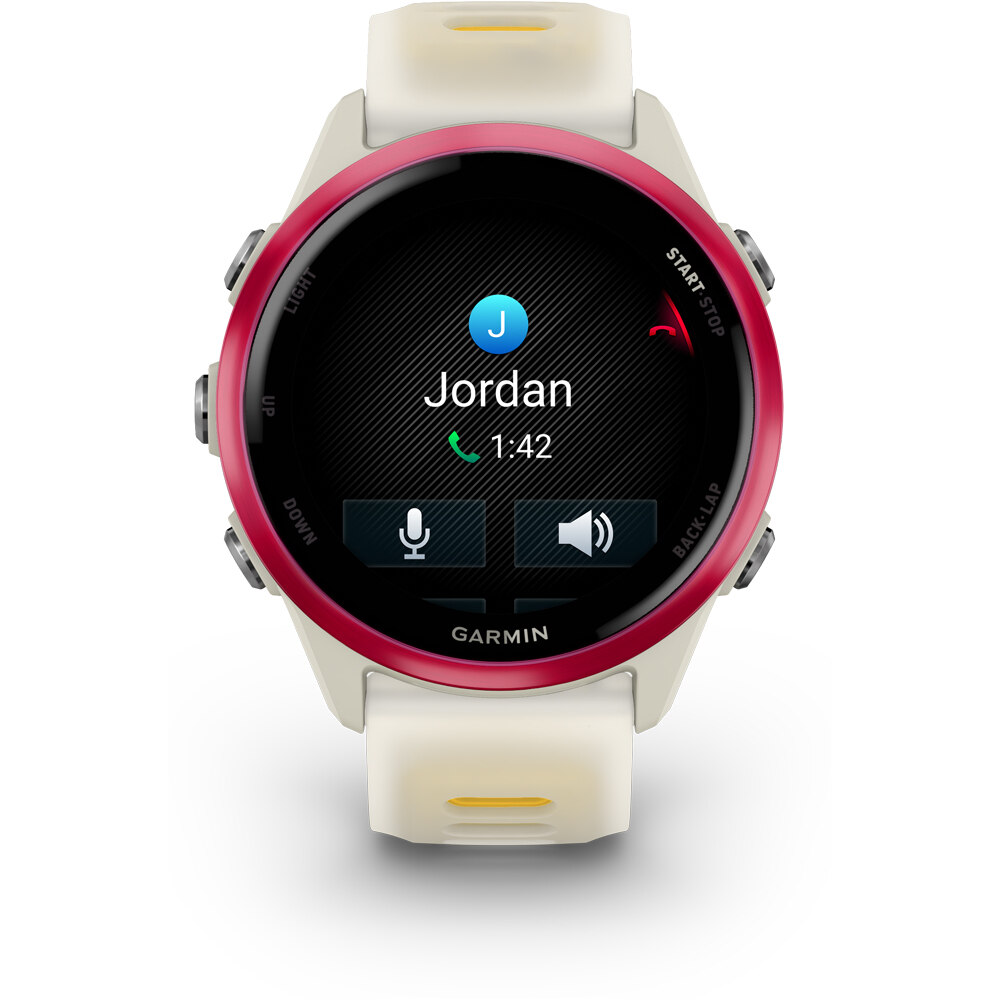 Garmin pulsómetros con gps Forerunner 570 42mm Beige/Naranja 05