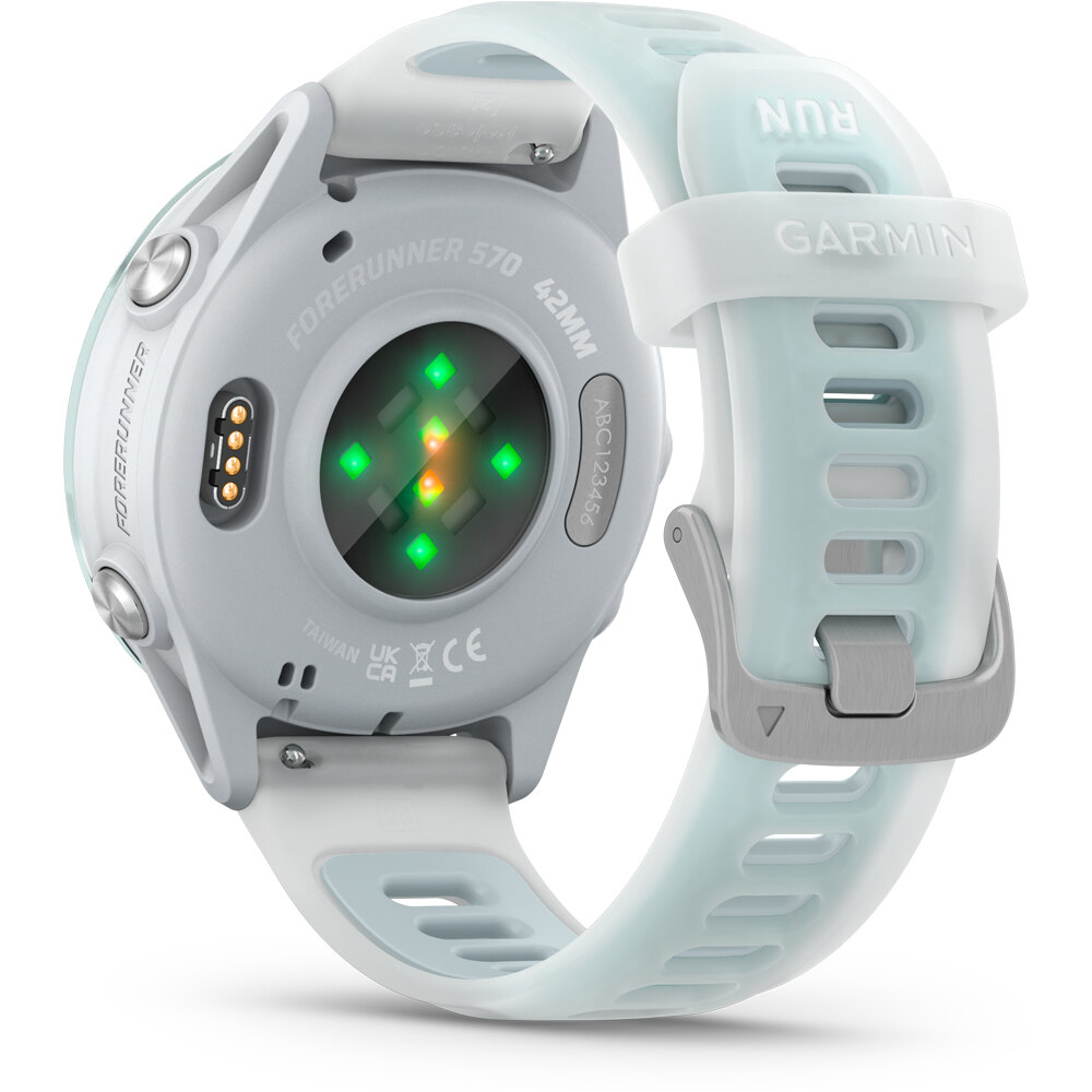 Garmin pulsómetros con gps Forerunner 570 42mm Blanco/Azul 01
