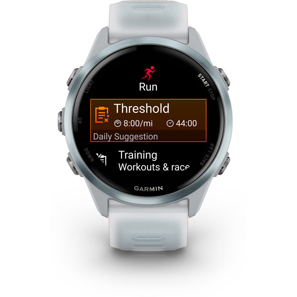 Garmin pulsómetros con gps Forerunner 570 42mm Blanco/Azul 04