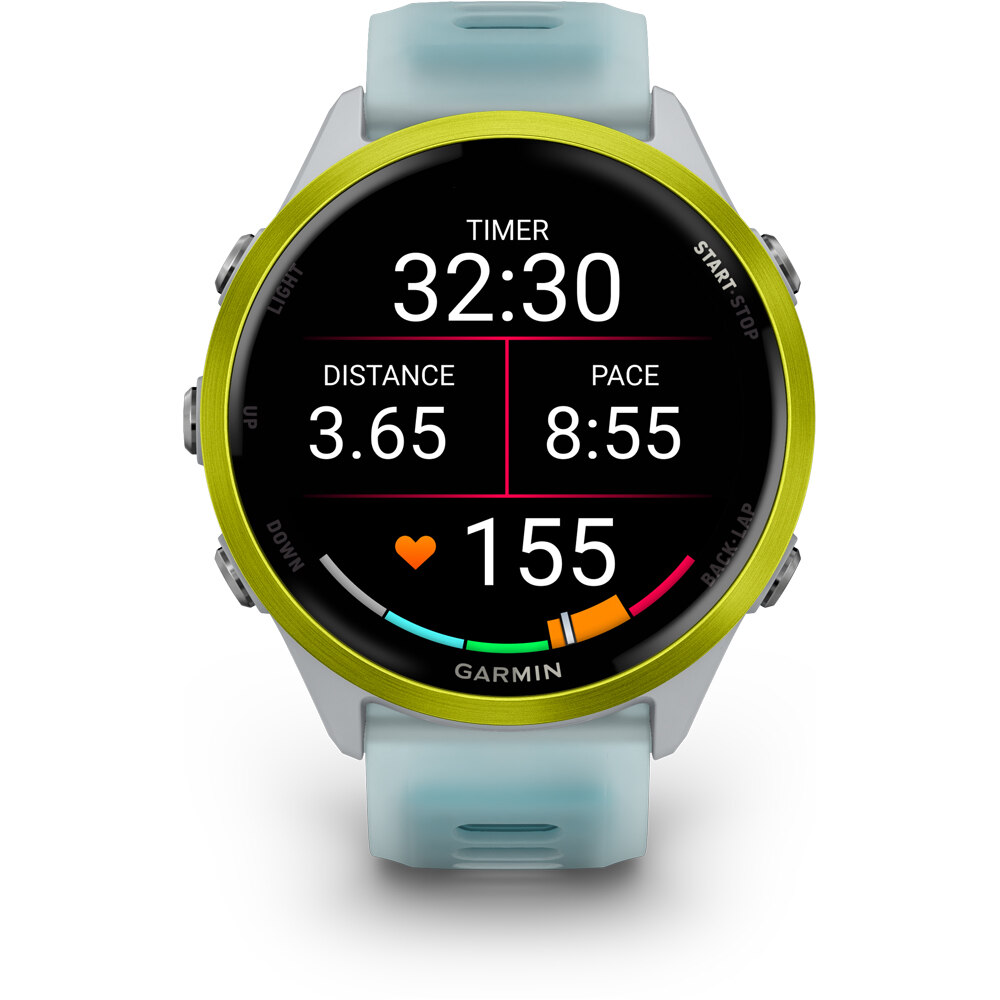 Garmin pulsómetros con gps Forerunner 570 47mm Blanco/Amarillo 02