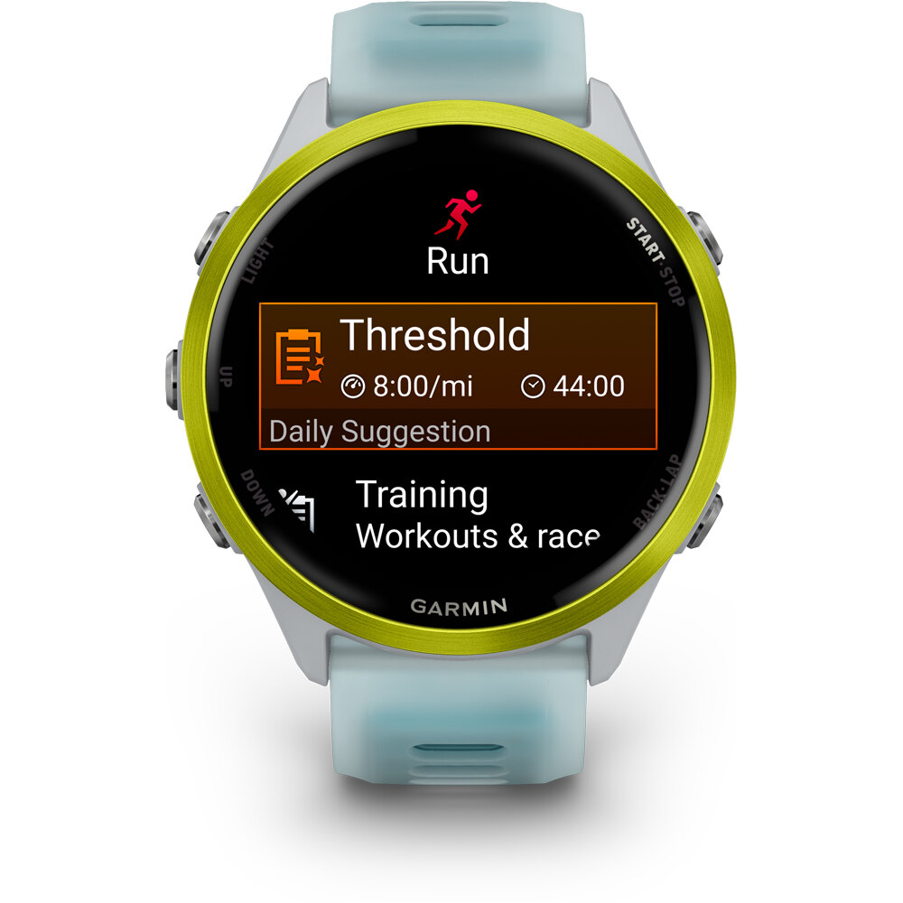 Garmin pulsómetros con gps Forerunner 570 47mm Blanco/Amarillo 04