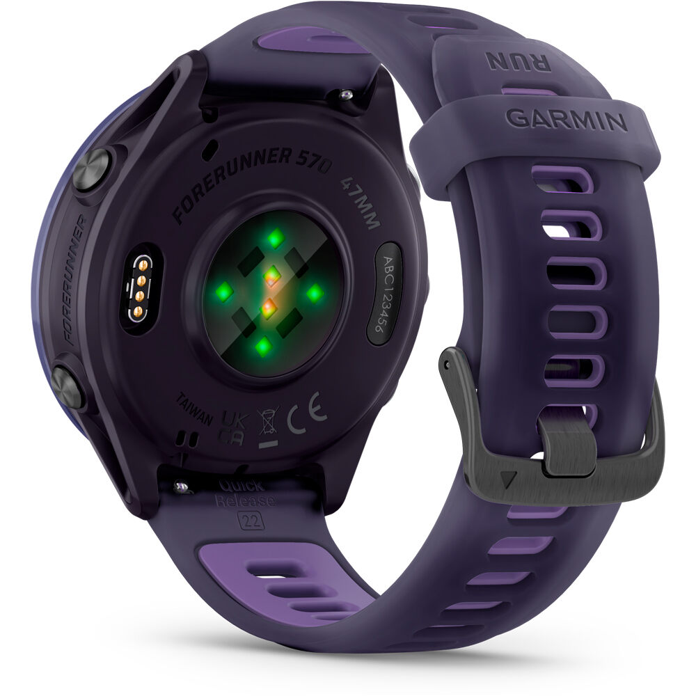 Garmin pulsómetros con gps Forerunner 570 47mm Lila 01