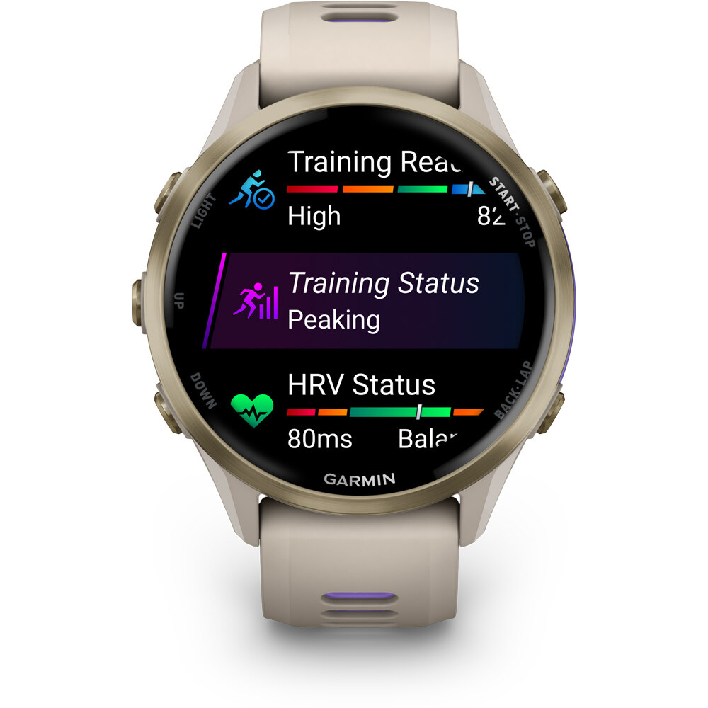 Garmin pulsómetros con gps Forerunner 970 Gris/Lila 04