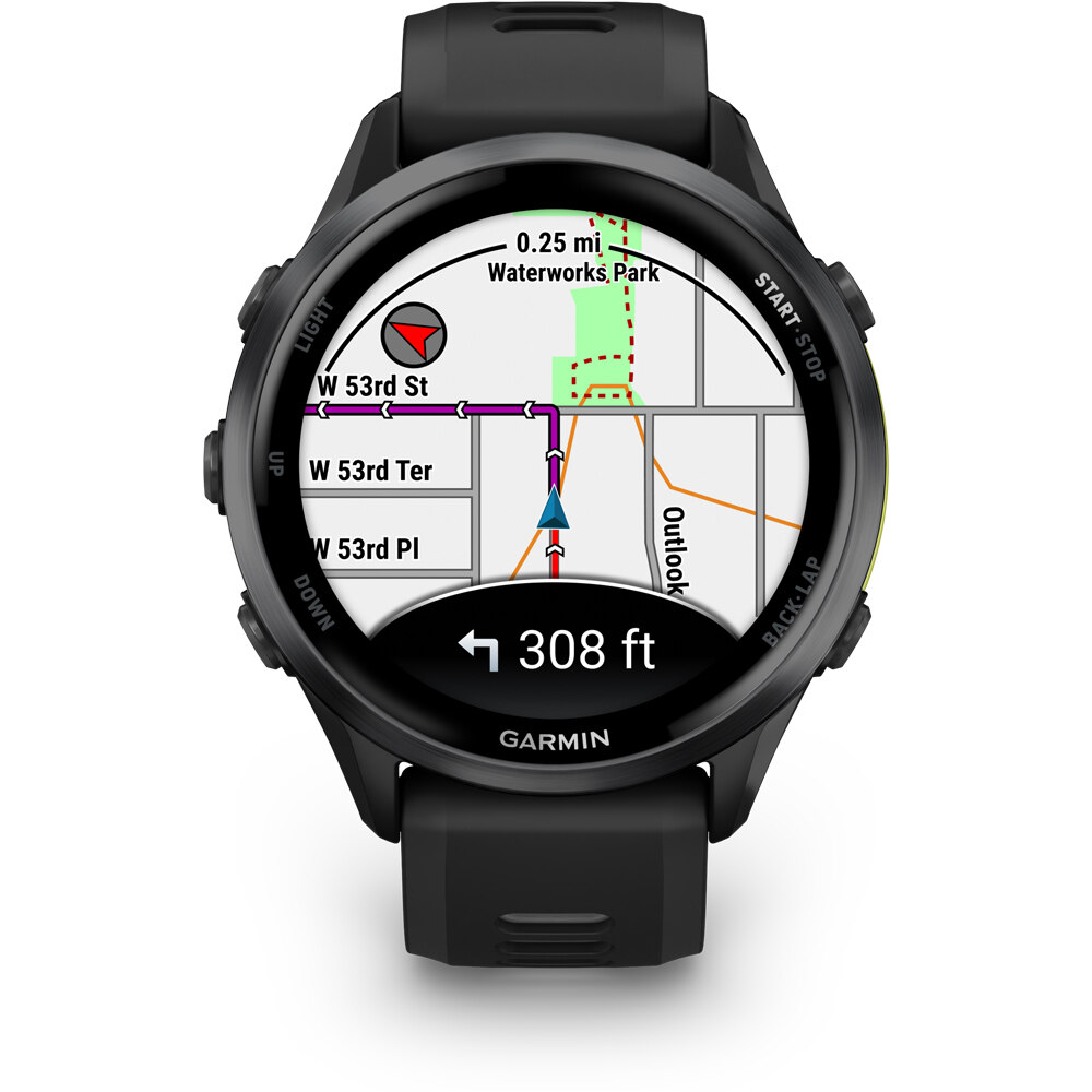 Garmin pulsómetros con gps Forerunner 970 Negro/Amarillo 02