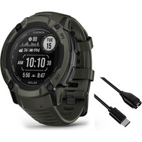 Garmin pulsómetros con gps Instinct 2X Solar Moss vista frontal