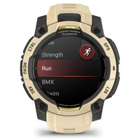 Garmin pulsómetros con gps Instinct 3 45 mm, AMOLED Beige con correa de silicona beige 03
