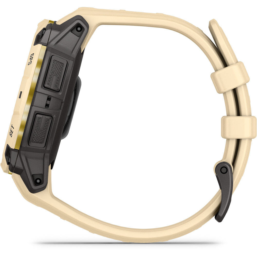 Garmin pulsómetros con gps Instinct 3 45 mm, AMOLED Beige con correa de silicona beige 16