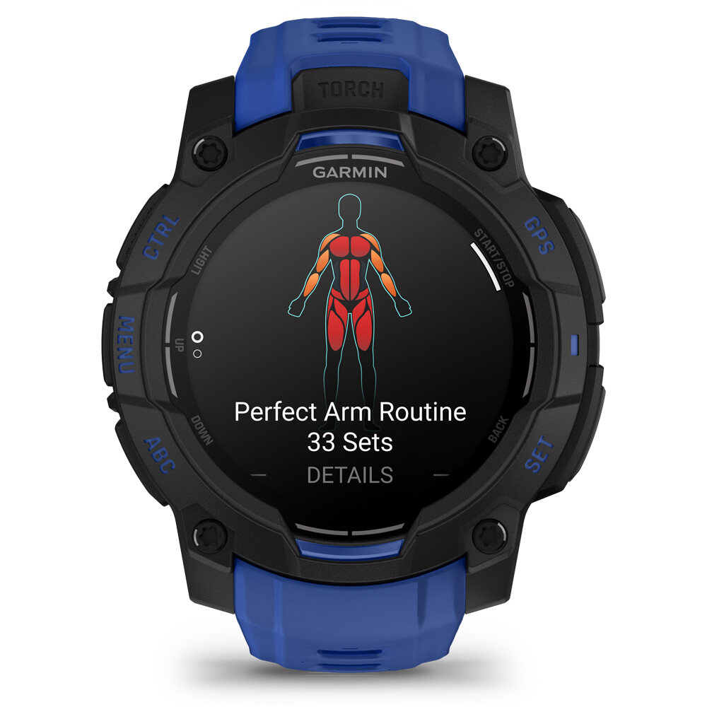 Garmin pulsómetros con gps Instinct 3  45 mm AMOLED SuperNova Negr 09