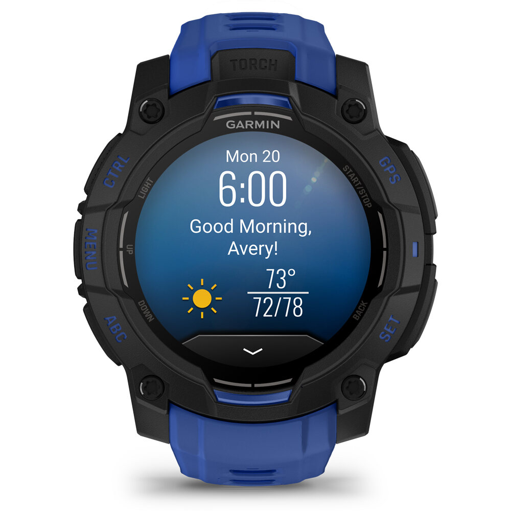 Garmin pulsómetros con gps Instinct 3  45 mm AMOLED SuperNova Negr 10