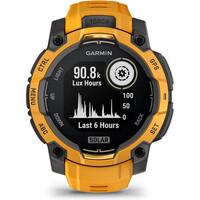 Garmin pulsómetros con gps Instinct 3 45 mm, Solar Naranja con correa de silicona nara 02