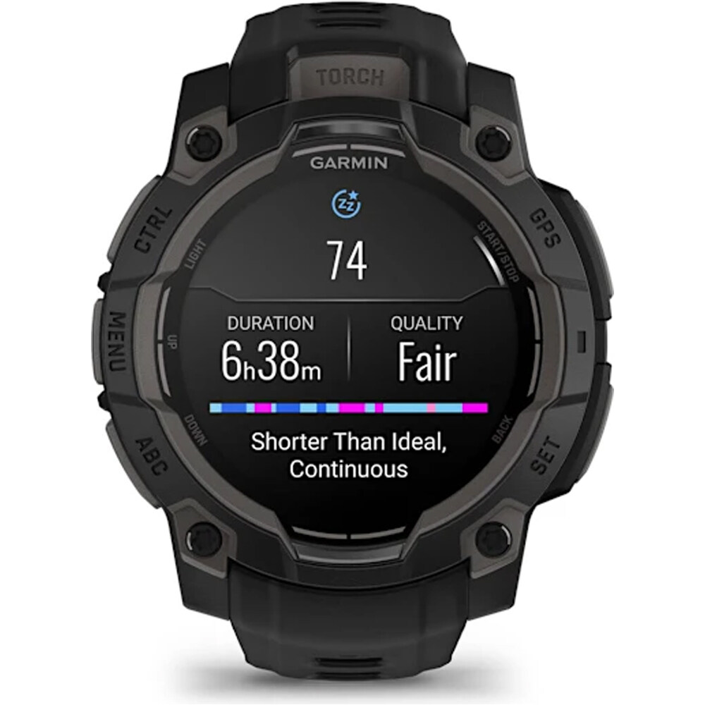 Garmin pulsómetros con gps Instinct 3, 45mm, AMOLED, Black Bezel wi 05