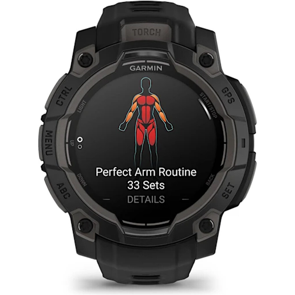 Garmin pulsómetros con gps Instinct 3, 45mm, AMOLED, Black Bezel wi 07