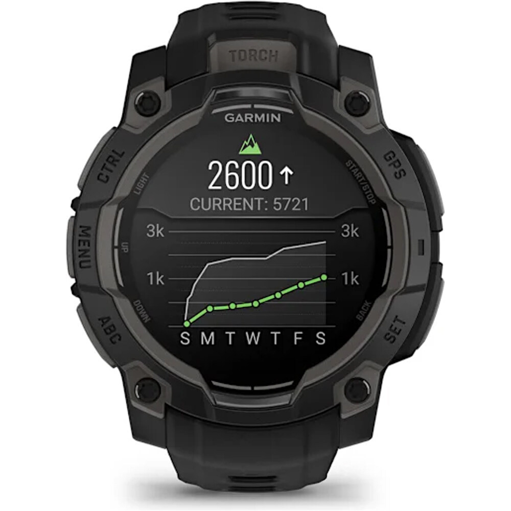 Garmin pulsómetros con gps Instinct 3, 45mm, AMOLED, Black Bezel wi 08