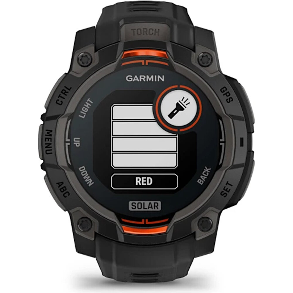Garmin pulsómetros con gps Instinct 3, 45mm, Solar, Black Bezel wit 16