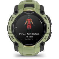Garmin pulsómetros con gps Instinct 3 50 mm, AMOLED Verde con correa de silicona verde 07