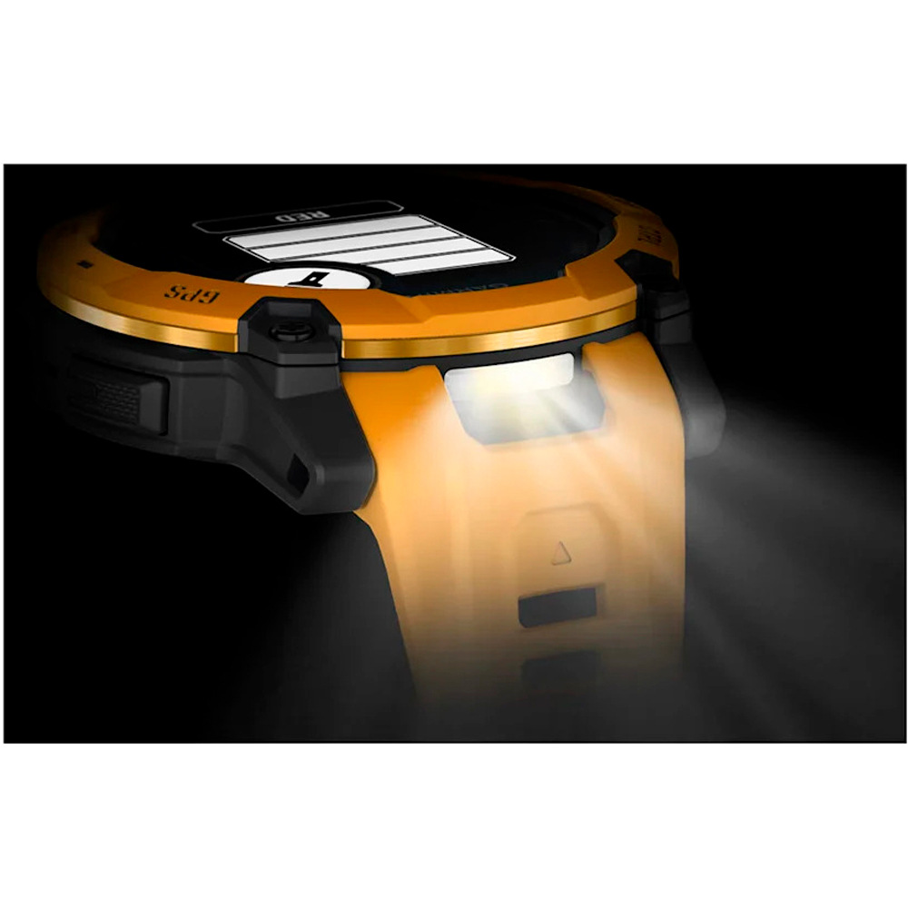 Garmin pulsómetros con gps Instinct 3 50 mm, Solar Naranja con correa de silicona nara 11