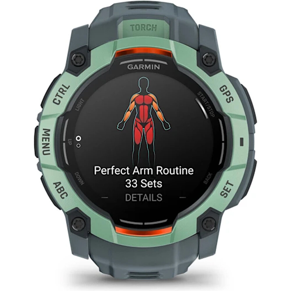 Garmin pulsómetros con gps Instinct 3, 50mm, AMOLED, Neo Tropic Bez 07