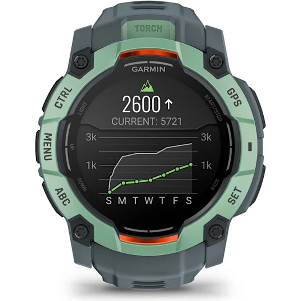 Garmin pulsómetros con gps Instinct 3, 50mm, AMOLED, Neo Tropic Bez 08