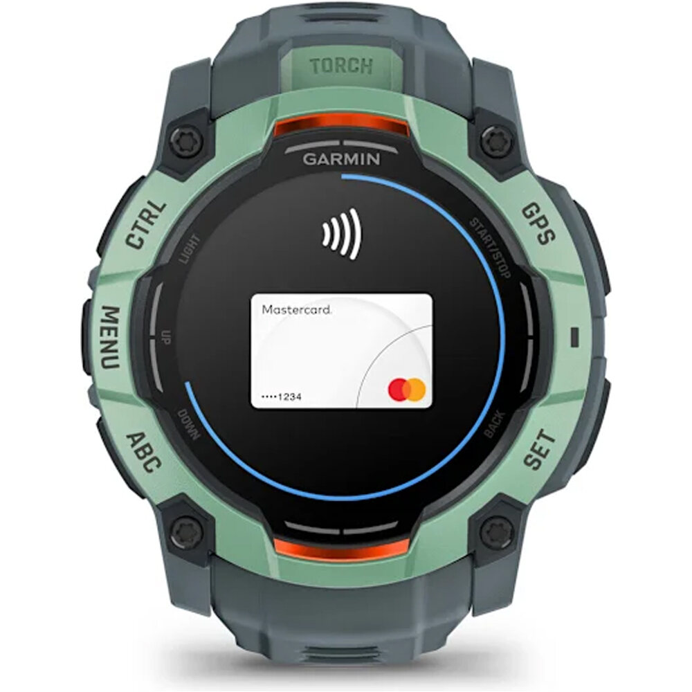 Garmin pulsómetros con gps Instinct 3, 50mm, AMOLED, Neo Tropic Bez 12