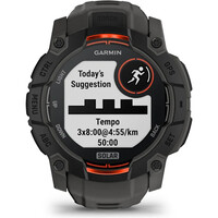 Garmin pulsómetros con gps Instinct 3, 50mm, Solar, Black Bezel wit 12
