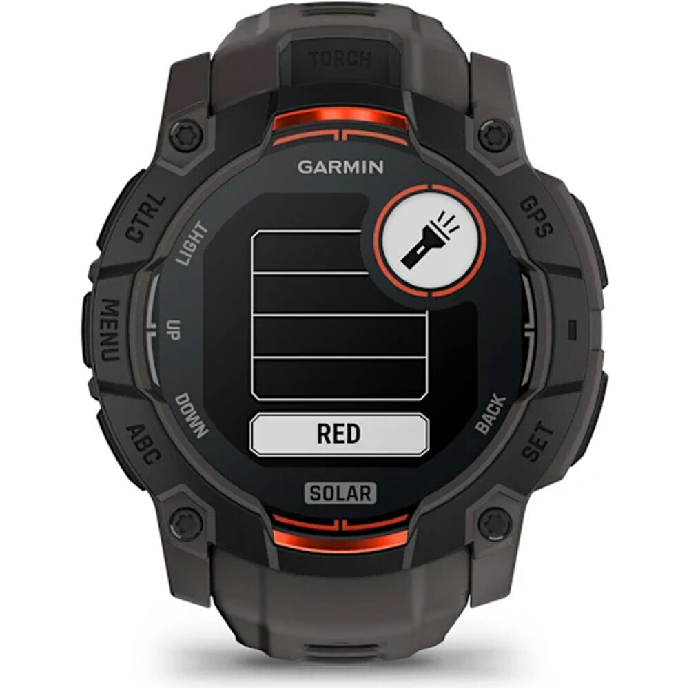 Garmin pulsómetros con gps Instinct 3, 50mm, Solar, Black Bezel wit 15