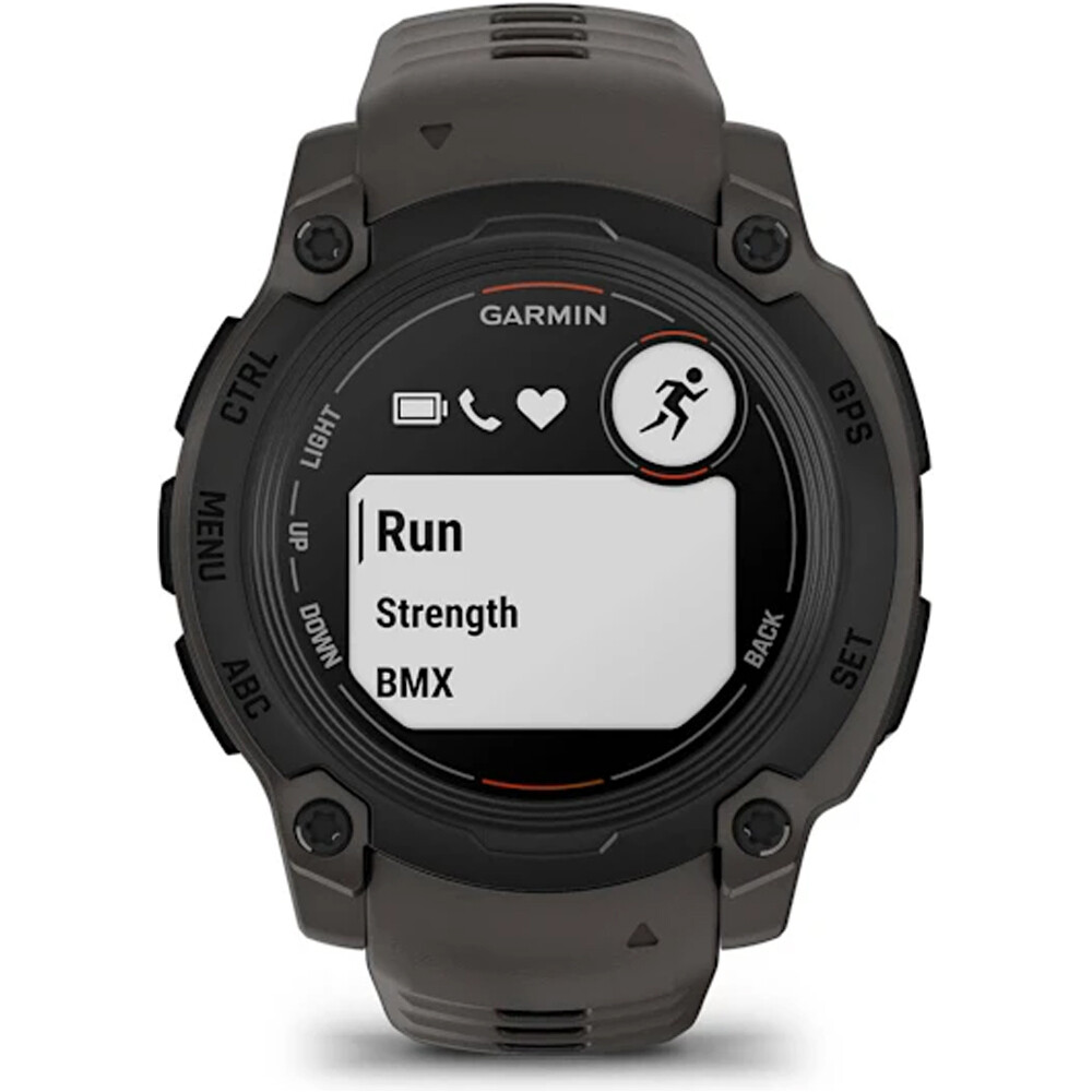 Garmin pulsómetros con gps Instinct E, 40mm, Black Bezel with Charc 03