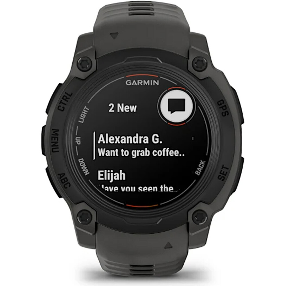 Garmin pulsómetros con gps Instinct E, 40mm, Black Bezel with Charc 08