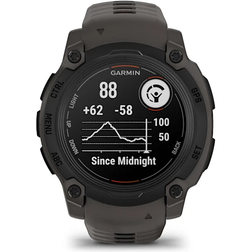 Garmin pulsómetros con gps Instinct E, 40mm, Black Bezel with Charc 10