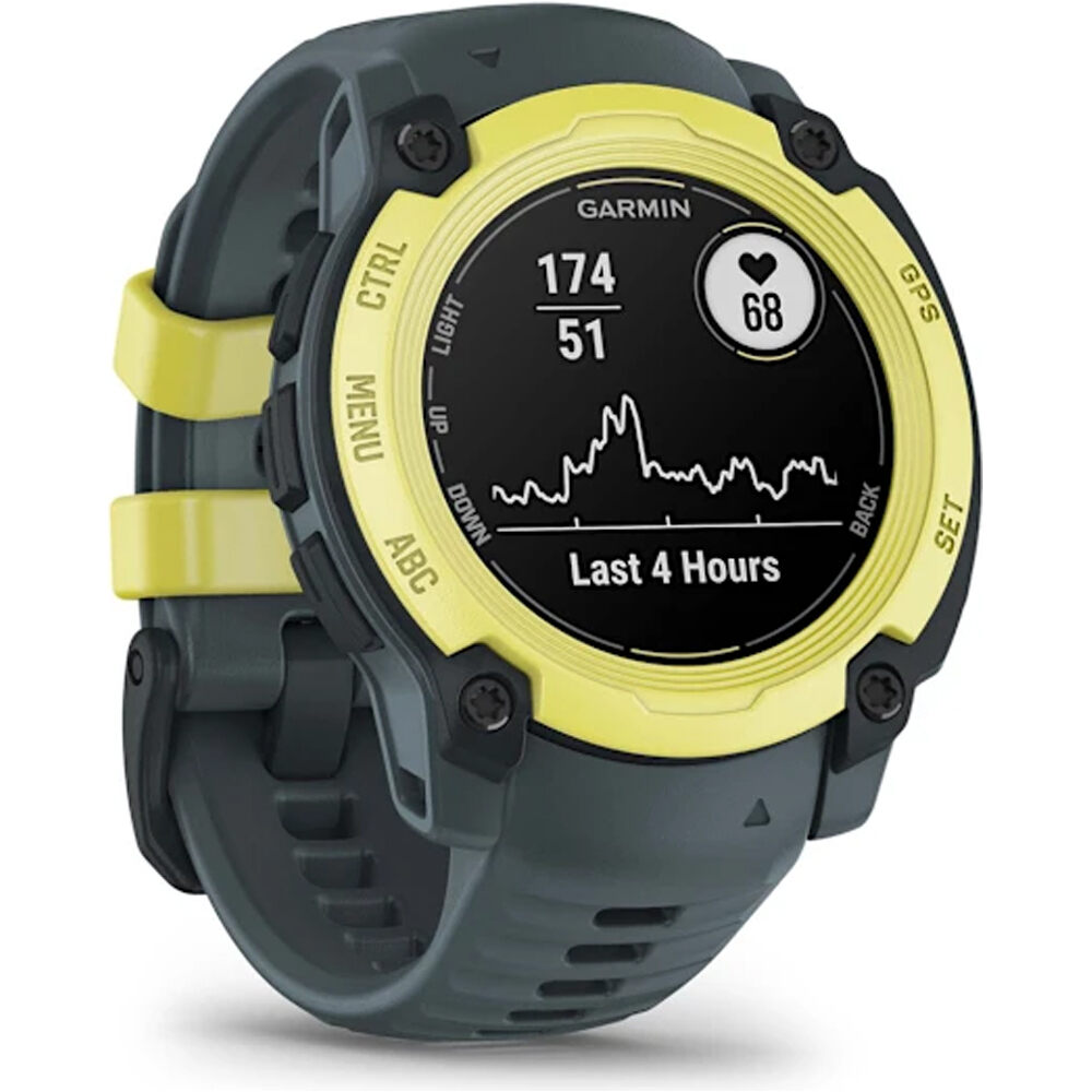 Garmin pulsómetros con gps Instinct E, 40mm, Electric Lime Bezel wi 02