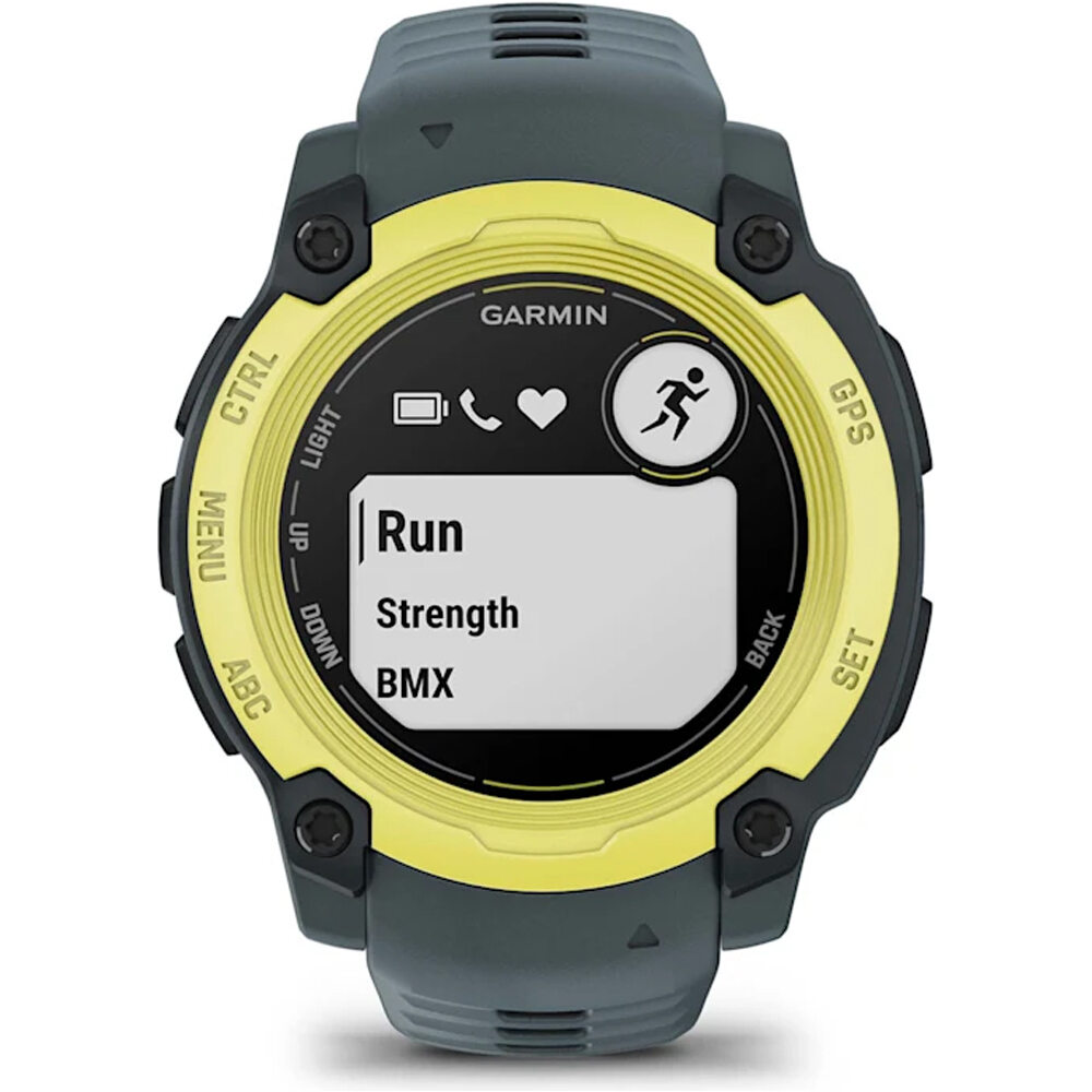 Garmin pulsómetros con gps Instinct E, 40mm, Electric Lime Bezel wi 03