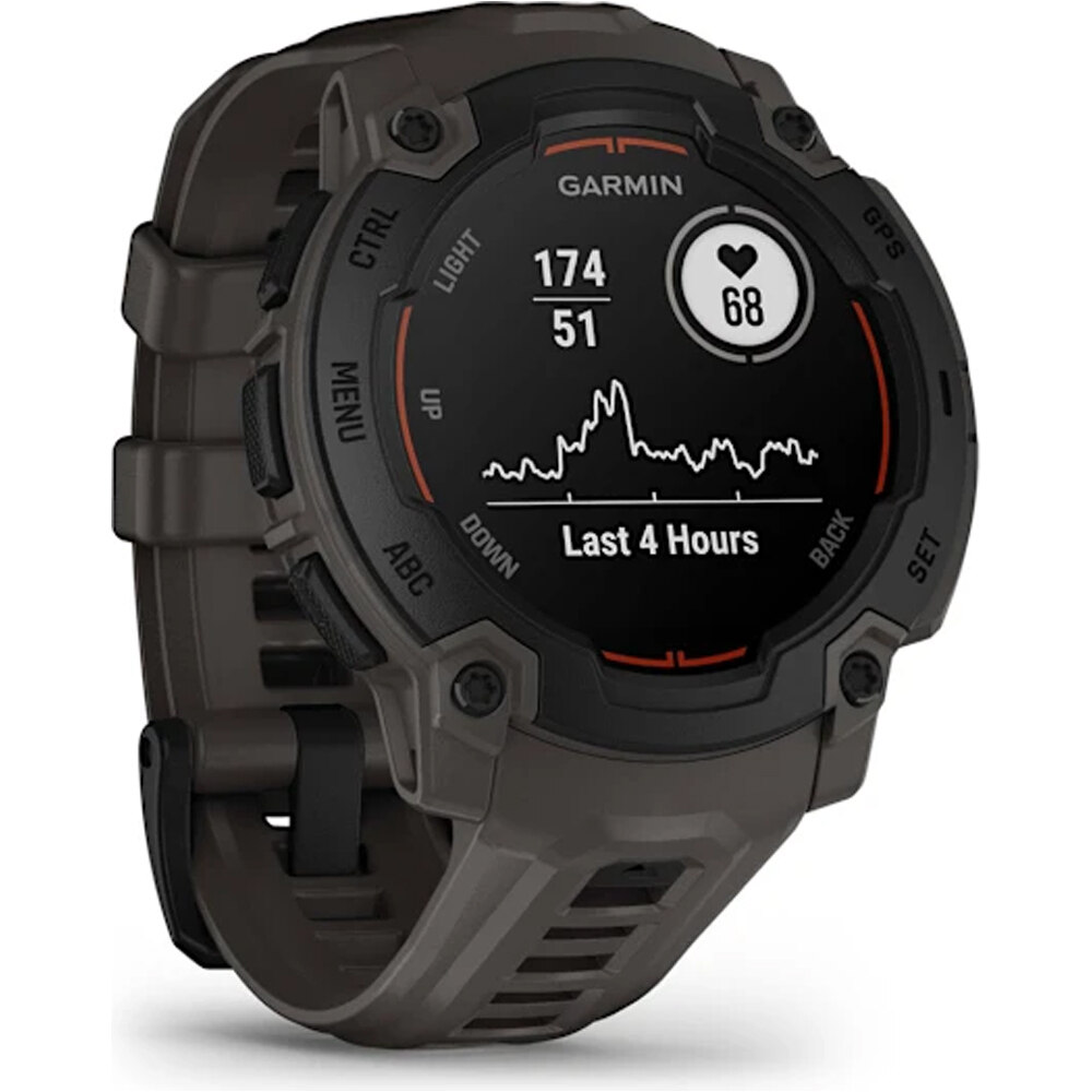 Garmin pulsómetros con gps Instinct E, 45mm, Black Bezel with Charc 02