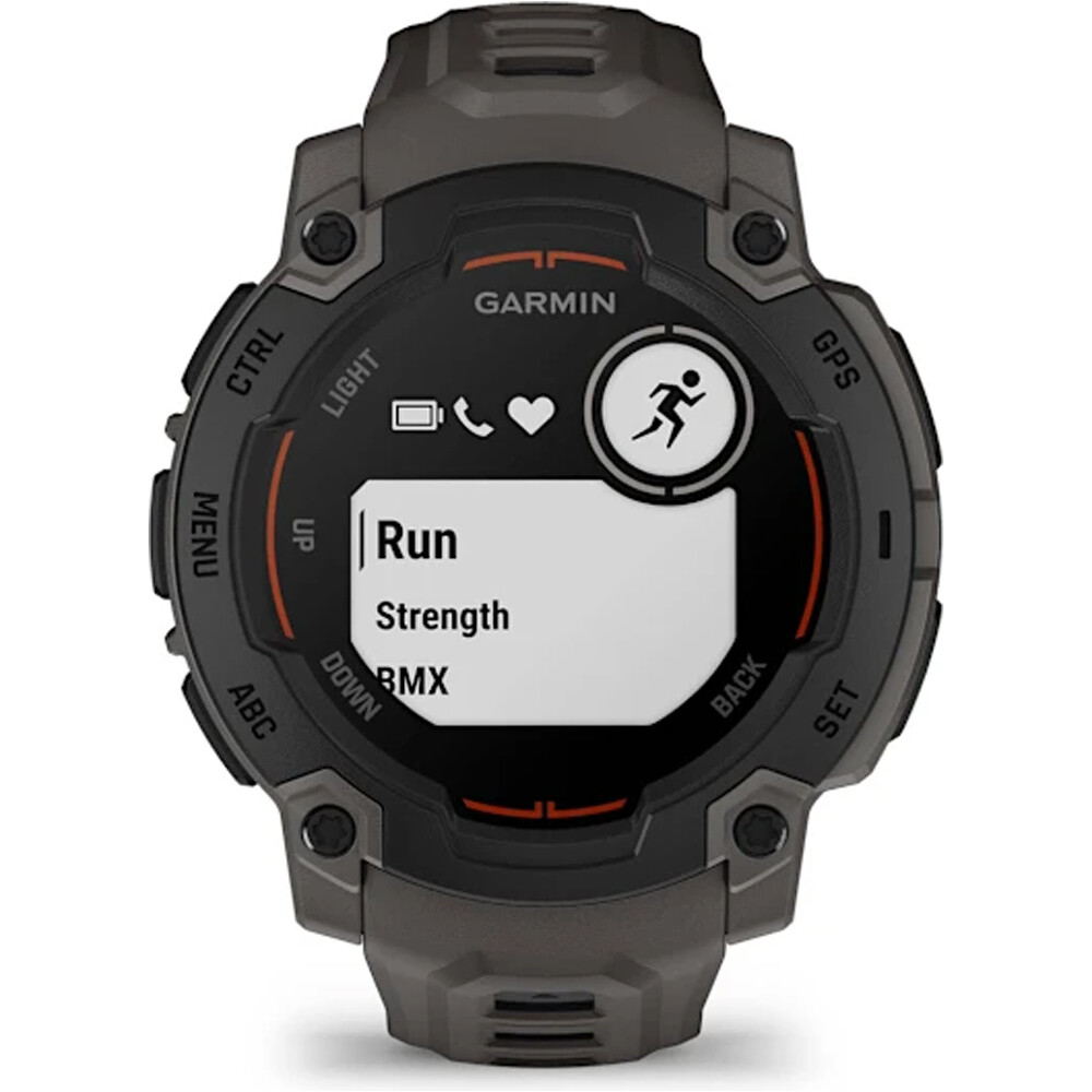 Garmin pulsómetros con gps Instinct E, 45mm, Black Bezel with Charc 03
