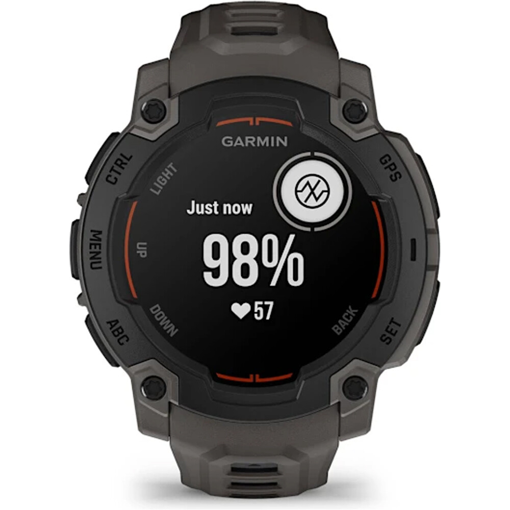 Garmin pulsómetros con gps Instinct E, 45mm, Black Bezel with Charc 06