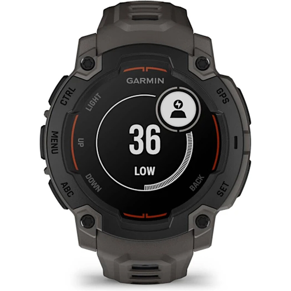 Garmin pulsómetros con gps Instinct E, 45mm, Black Bezel with Charc 07