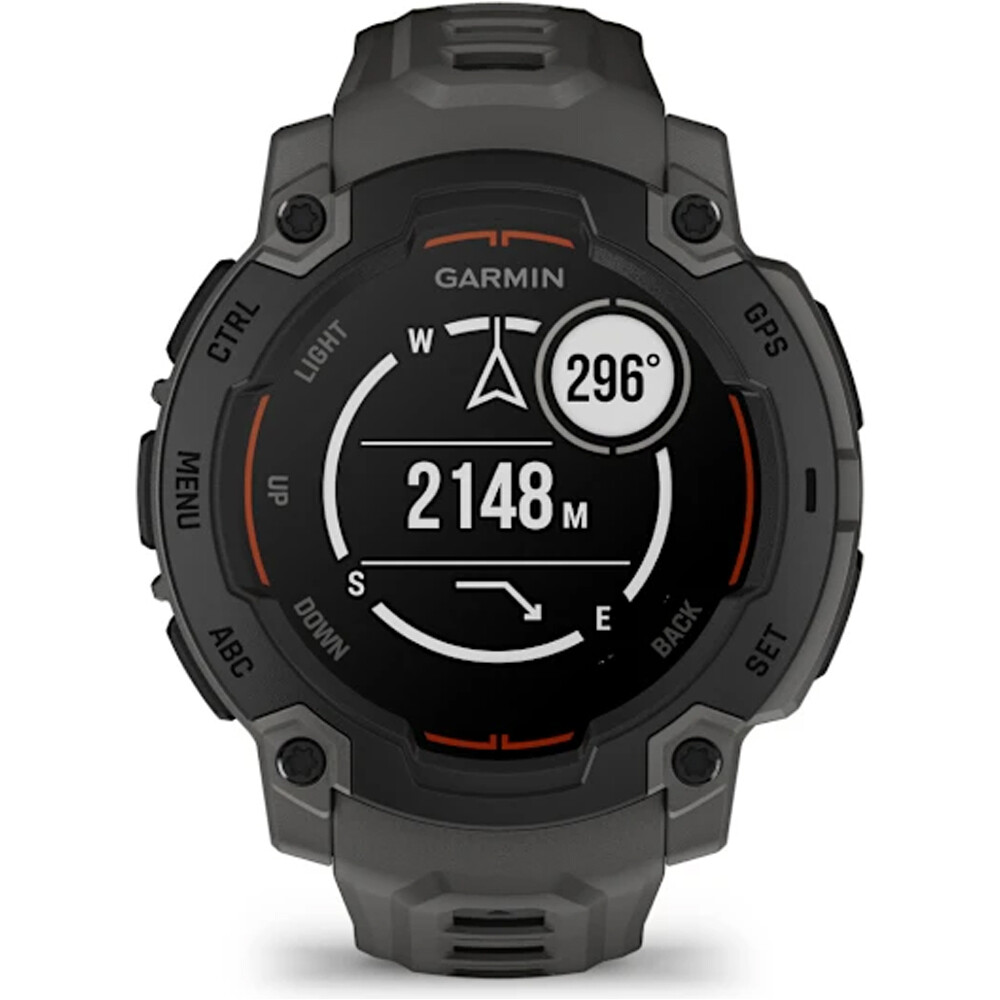 Garmin pulsómetros con gps Instinct E, 45mm, Black Bezel with Charc 08