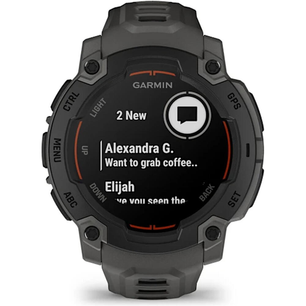 Garmin pulsómetros con gps Instinct E, 45mm, Black Bezel with Charc 09