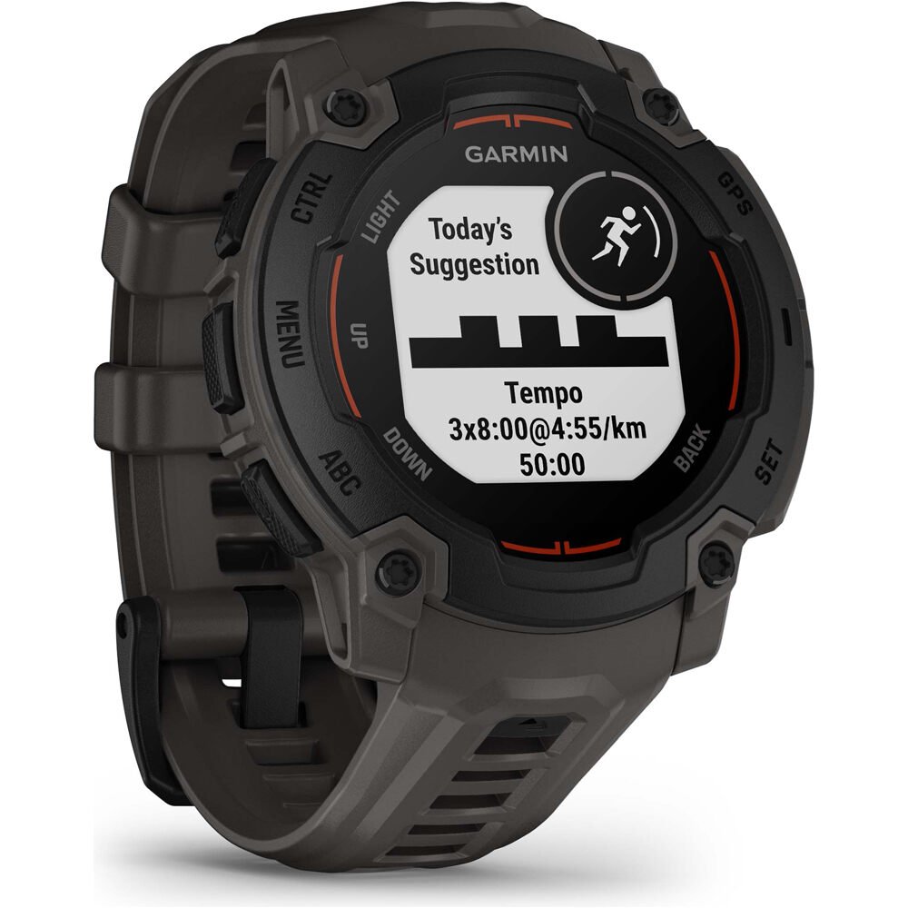 Garmin pulsómetros con gps Instinct E, 45mm, Black Bezel with Charc 12