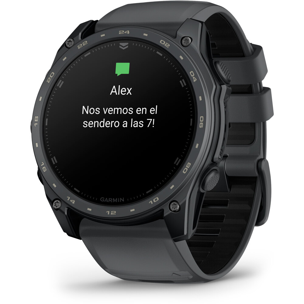 Garmin pulsómetros con gps Tactix 8 Gris Cerakote 51 mm, AMOLED, Z 10
