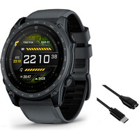 Garmin pulsómetros con gps Tactix 8 Gris Cerakote 51 mm, AMOLED, Z vista frontal