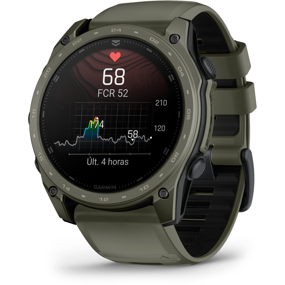 Garmin pulsómetros con gps tactix 8 Verde Cerakote  51 mm, AMOLED, 06