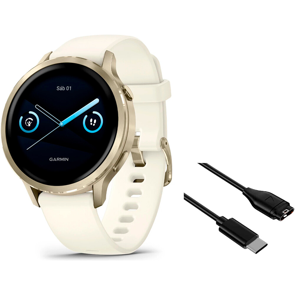 Garmin smartwatch Venu 4 - 41mm Blanco vista frontal