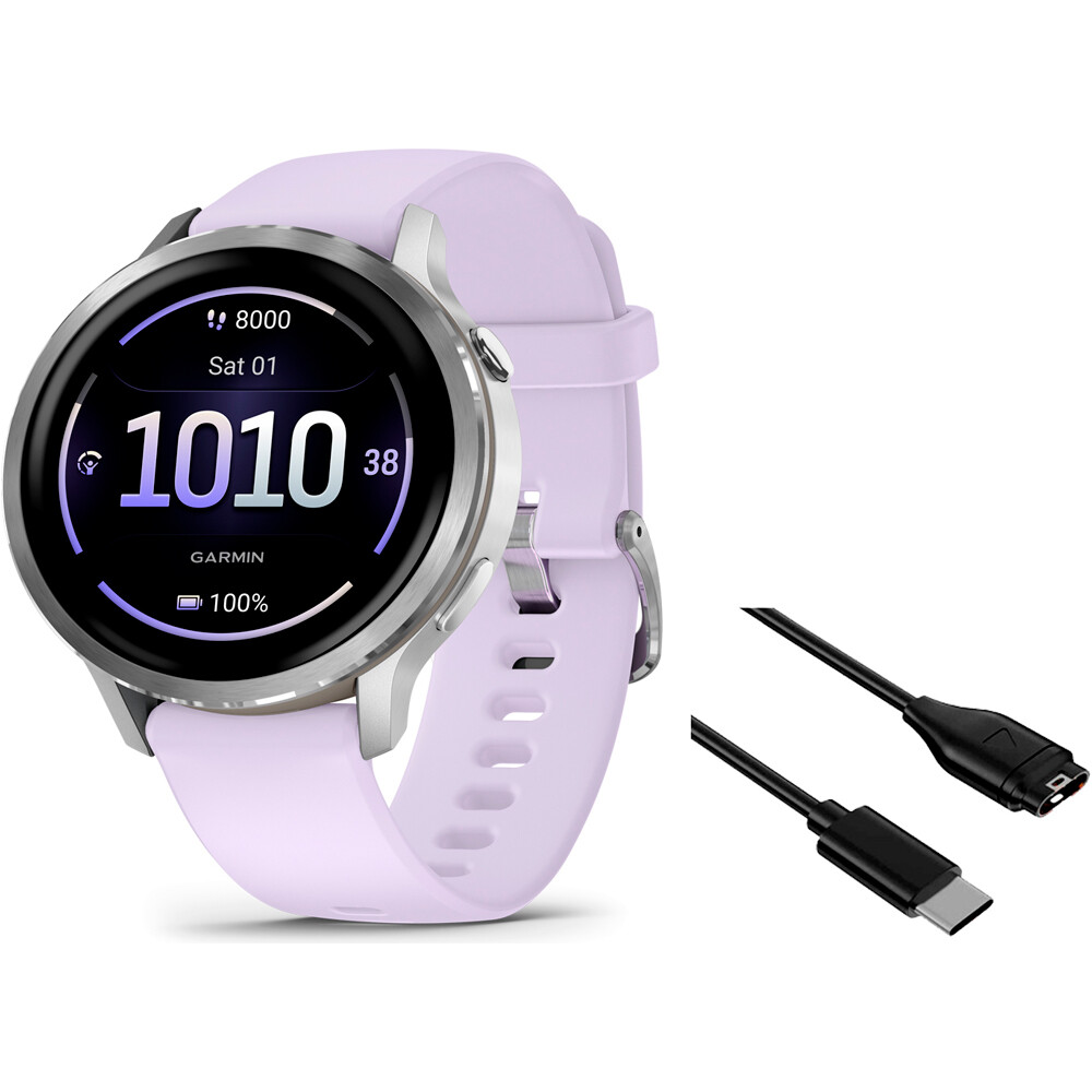 Garmin smartwatch Venu 4 - 41mm Lila vista frontal