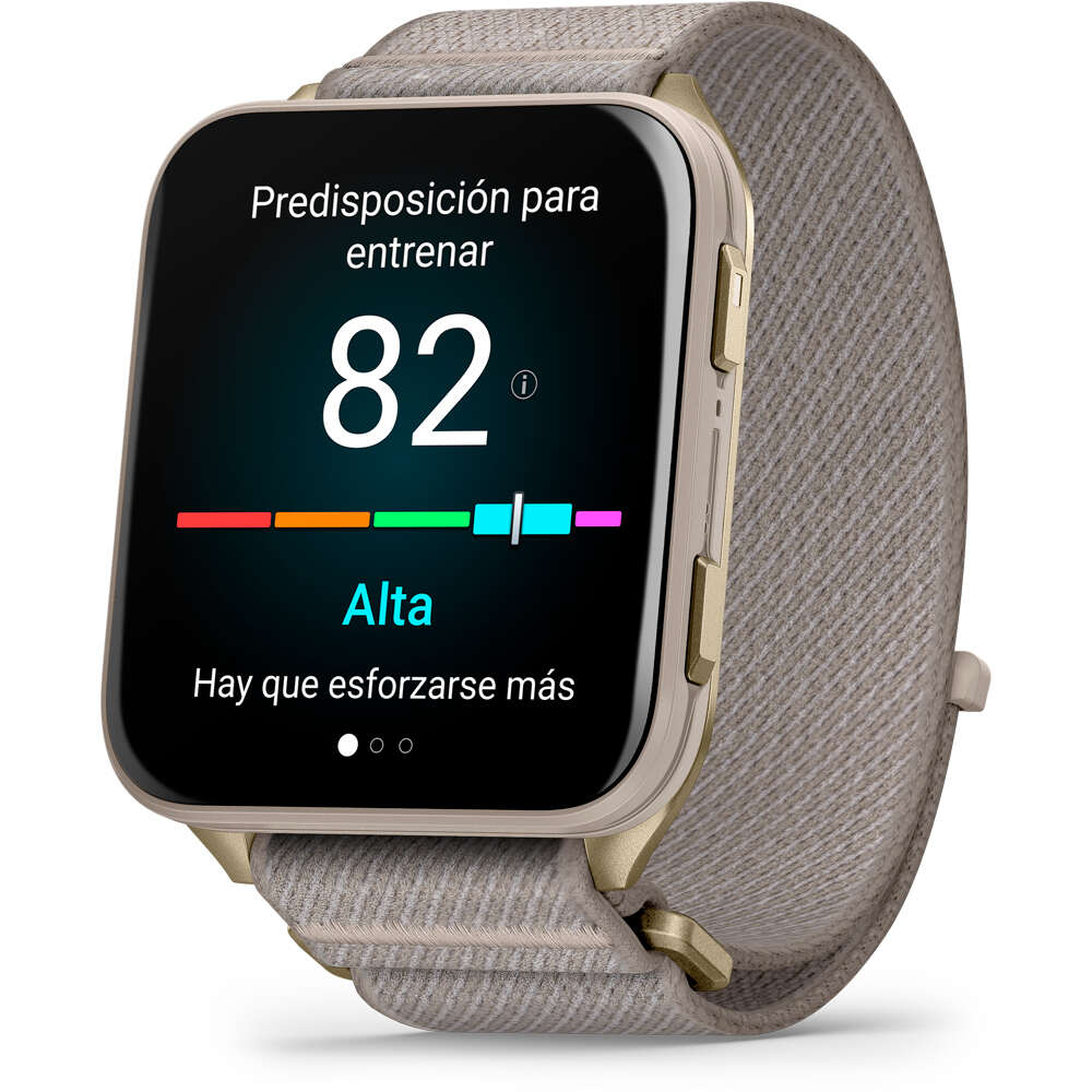 Garmin smartwatch Venu X1 dorado con correa de nailon Comf 06