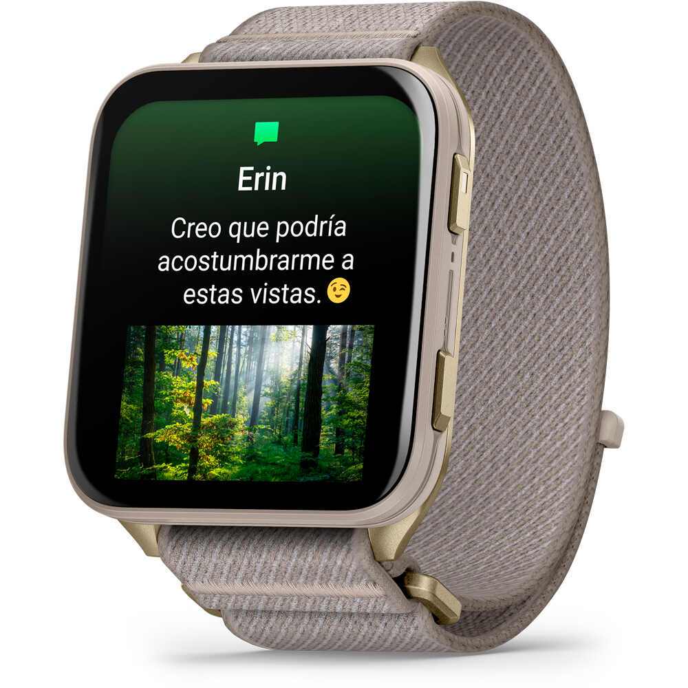Garmin smartwatch Venu X1 dorado con correa de nailon Comf 11