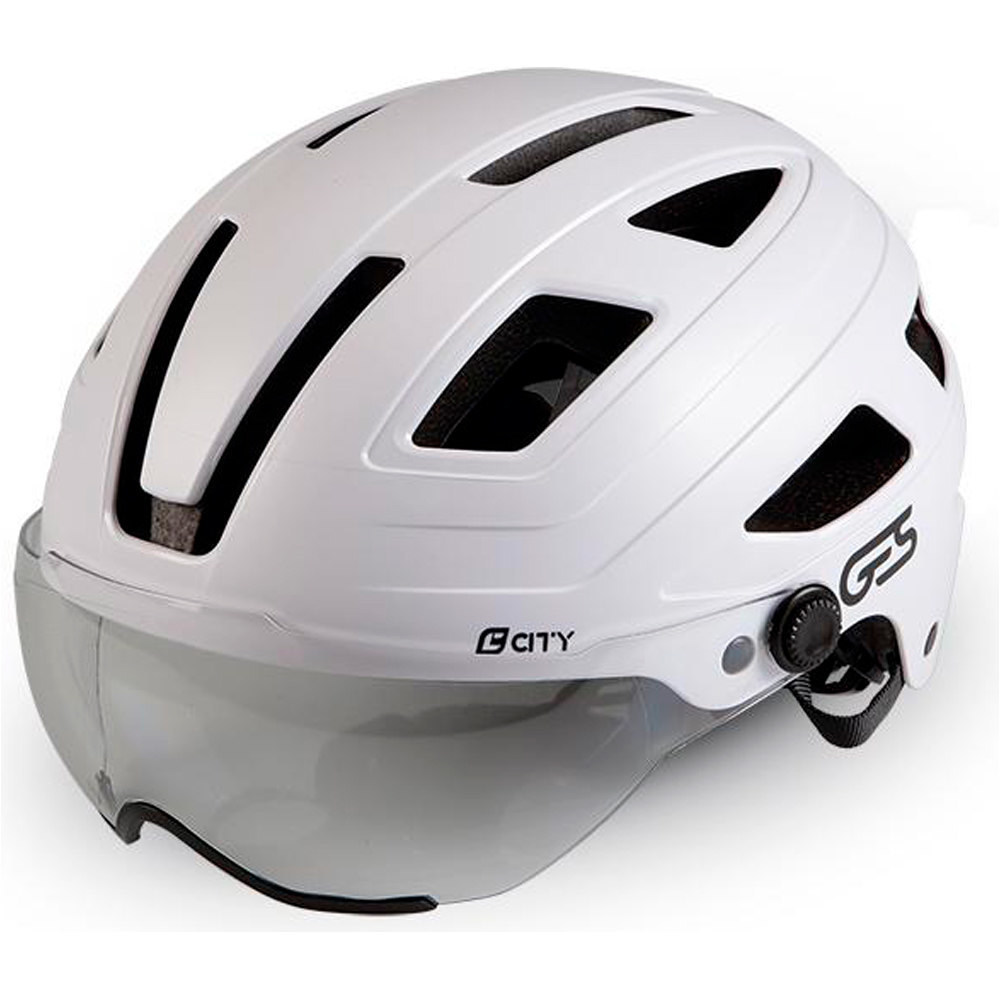 Ges casco bicicleta CASCO CITY CON PANTALLA vista frontal