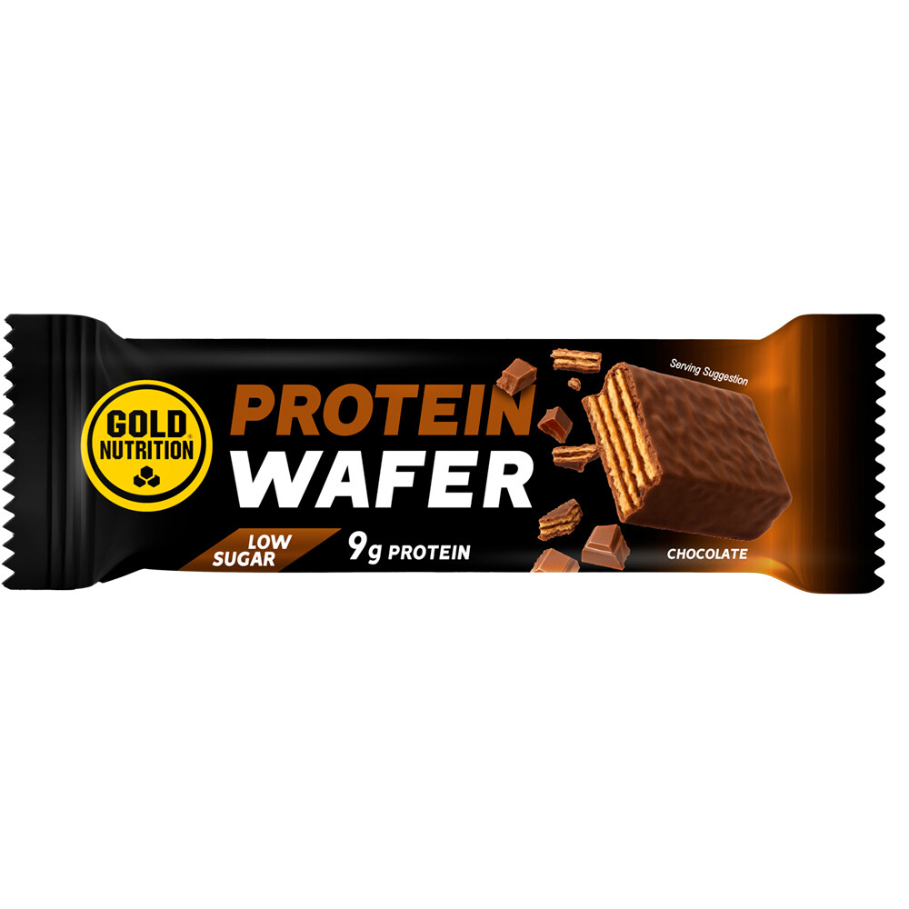 Gold Nutrition barritas energéticas PROTEIN WAFER BAR - CHOCOLATE - 30 G vista frontal