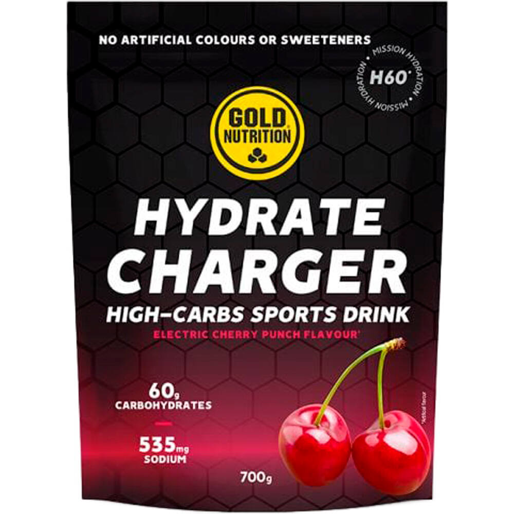 Gold Nutrition hidratación HYDRATE CHARGER H60 CEREZA -700GR vista frontal