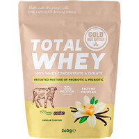 Gold Nutrition proteínas TOTAL WHEY VANILLA - 260 G vista frontal